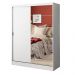 Quarto Completo com Guarda Roupa Luke e Cabeceira com 2 Mesas Laterais Madesa - Branco