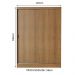 Quarto Completo com Guarda Roupa Luke e Cabeceira com 2 Mesas Laterais Madesa - Rustic