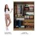 Quarto Completo com Guarda Roupa Luke e Cabeceira com 2 Mesas Laterais Madesa - Rustic