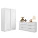 Quarto Infantil Completo Guarda-Roupa 2 Portas 2 Gavetas e Cômoda Madesa​