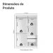 Quarto Infantil Completo Guarda-Roupa 2 Portas 2 Gavetas e Cômoda Madesa​