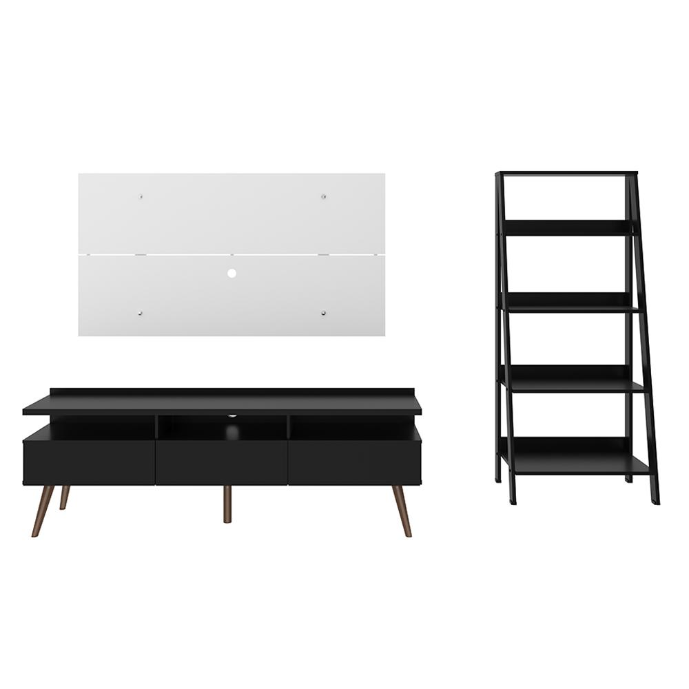 Rack Londres, Estante Escada e Painel para TV até 55 Polegadas Madesa