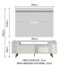 Rack Madesa Cancun com Pés e Painel para TV até 65 Polegadas - Branco/Branco 099B