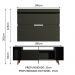 Rack Madesa Cancun com Pés e Painel para TV até 65 Polegadas - Preto/Preto 8ND8