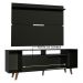Rack Madesa Cancun com Pés e Painel para TV até 65 Polegadas - Preto/Preto 8ND8