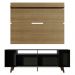 Rack Madesa Cancun com Pés e Painel para TV até 65 Polegadas - Preto/Rustic 8N5Z