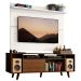 Rack Madesa Cancun com Pés e Painel para TV até 65 Polegadas - Rustic/Branco 5Z9B