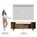 Rack Madesa Cancun com Pés e Painel para TV até 65 Polegadas - Rustic/Branco 5Z9B