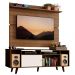 Rack Madesa Cancun com Pés e Painel para TV até 65 Polegadas - Rustic/Branco 6E5Z
