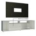Rack Madesa Cancun e Painel para TV até 58 Polegadas - Branco/Preto 098N