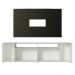 Rack Madesa Cancun e Painel para TV até 58 Polegadas - Branco/Preto 098N