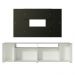 Rack Madesa Cancun e Painel para TV até 58 Polegadas - Branco/Preto 738N