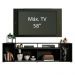 Rack Madesa Cancun e Painel para TV até 58 Polegadas - Preto