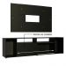 Rack Madesa Cancun e Painel para TV até 58 Polegadas - Preto