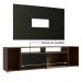 Rack Madesa Cancun e Painel para TV até 58 Polegadas - Rustic/Preto 7K8N
