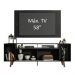 Rack Madesa Cancun e Painel para TV até 58 Polegadas com Pés - Preto 8ND8