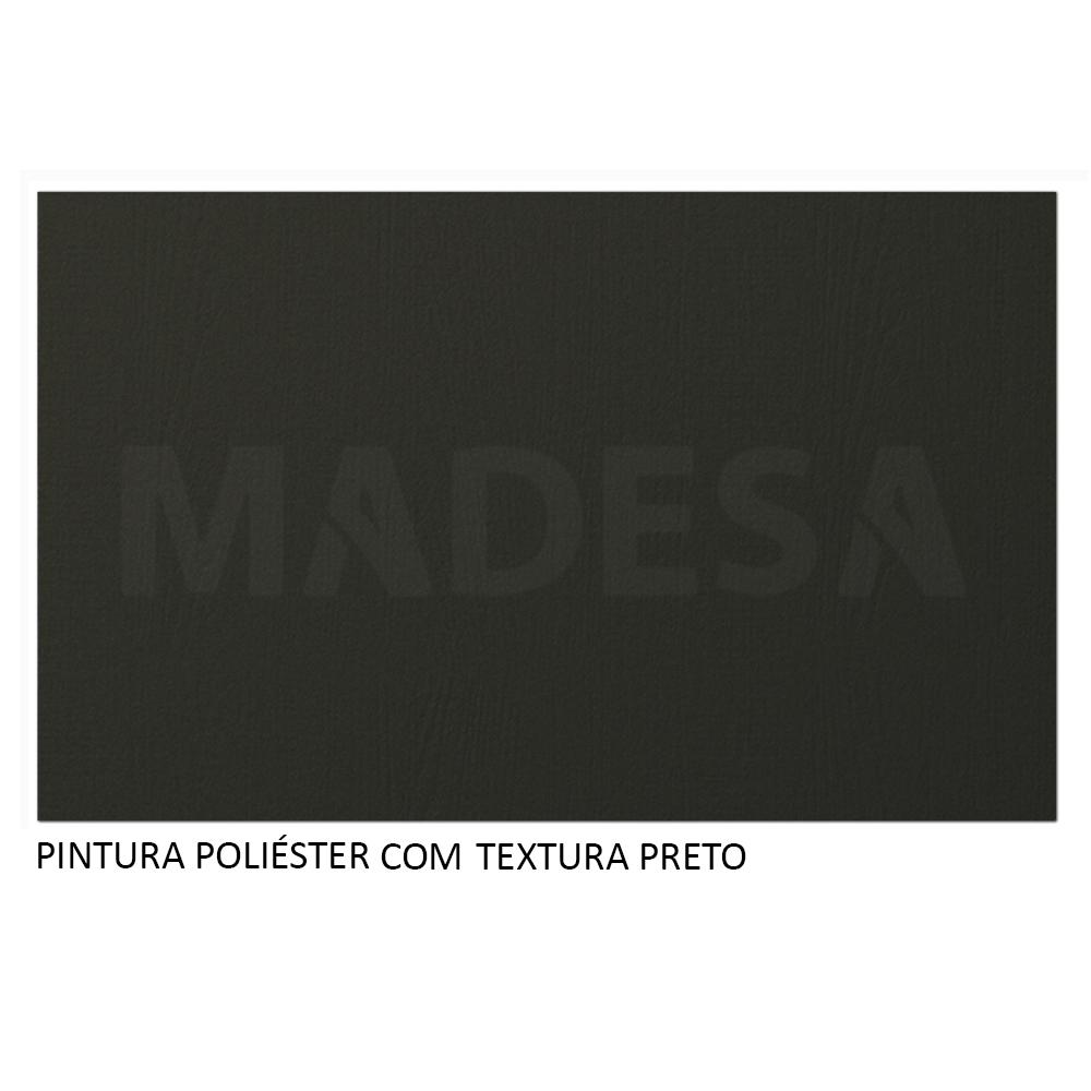 Rack Madesa Cancun e Painel para TV até 58 Polegadas com Pés - Preto 8ND8