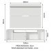 Rack Madesa Cancun e Painel para TV até 65 Polegadas - Branco