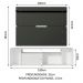Rack Madesa Cancun e Painel para TV até 65 Polegadas - Branco/Preto