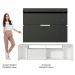 Rack Madesa Cancun e Painel para TV até 65 Polegadas - Branco/Preto