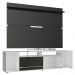 Rack Madesa Cancun e Painel para TV até 65 Polegadas - Branco/Preto/Preto