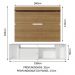 Rack Madesa Cancun e Painel para TV até 65 Polegadas - Branco/Rustic