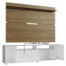 Rack Madesa Cancun e Painel para TV até 65 Polegadas - Branco/Rustic