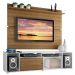 Rack Madesa Cancun e Painel para TV até 65 Polegadas - Branco/Rustic/Rustic