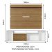 Rack Madesa Cancun e Painel para TV até 65 Polegadas - Branco/Rustic/Rustic