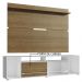 Rack Madesa Cancun e Painel para TV até 65 Polegadas - Branco/Rustic/Rustic
