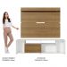 Rack Madesa Cancun e Painel para TV até 65 Polegadas - Branco/Rustic/Rustic