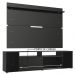 Rack Madesa Cancun e Painel para TV até 65 Polegadas - Preto