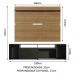 Rack Madesa Cancun e Painel para TV até 65 Polegadas - Preto/Rustic