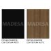 Rack Madesa Cancun e Painel para TV até 65 Polegadas - Preto/Rustic