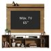 Rack Madesa Cancun e Painel para TV até 65 Polegadas - Rustic
