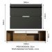 Rack Madesa Cancun e Painel para TV até 65 Polegadas - Rustic/Preto