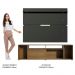 Rack Madesa Cancun e Painel para TV até 65 Polegadas - Rustic/Preto
