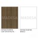 Rack Madesa Cancun e Painel para TV até 65 Polegadas - Rustic/Rustic/Branco
