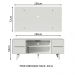 Rack Madesa Copenhagen e Painel para TV até 55 Polegadas