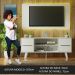 Rack Madesa Copenhagen e Painel para TV até 55 Polegadas