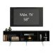 Rack Madesa Dubai com Pés e Painel para TV até 58 Polegadas - Preto/Preto 8N77