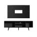 Rack Madesa Dubai com Pés e Painel para TV até 58 Polegadas - Preto/Rustic D8D8