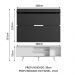 Rack Madesa Dubai e Painel para TV até 65 Polegadas com Pés - Branco/Preto 0977