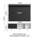 Rack Madesa Dubai e Painel para TV até 65 Polegadas com Pés - Branco/Preto 7377