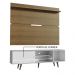 Rack Madesa Dubai e Painel para TV até 65 Polegadas com Pés - Branco/Rustic 095Z