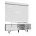 Rack Madesa Dubai e Painel para TV até 65 Polegadas com Pés - Branco/Rustic