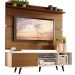 Rack Madesa Dubai e Painel para TV até 65 Polegadas com Pés - Branco/Rustic 9B5Z
