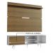 Rack Madesa Dubai e Painel para TV até 65 Polegadas com Pés - Branco/Rustic 9B6E