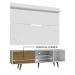 Rack Madesa Dubai e Painel para TV até 65 Polegadas com Pés - Branco/Rustic 9B9B