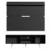 Rack Madesa Dubai e Painel para TV até 65 Polegadas com Pés - Preto/Branco